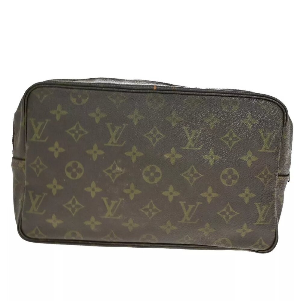 LOUIS VUITTON Trousse Toilette 28 Clutch Hand Bag Monogram Brown M47522 01YF203 - Picture 3 of 11
